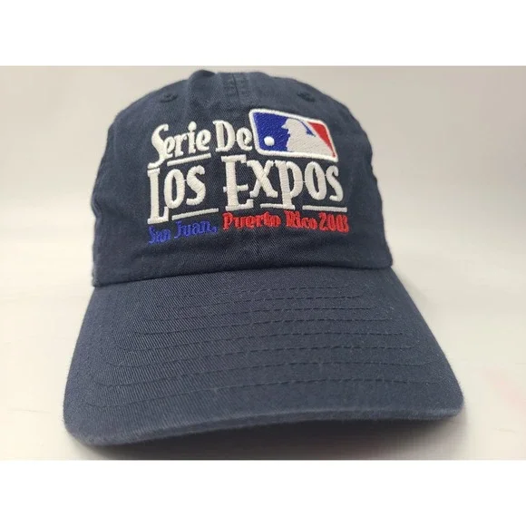 Vintage Montreal Expos Serie De Los Expos San Juan Puerto Rico 2003 Hat Cap MLB